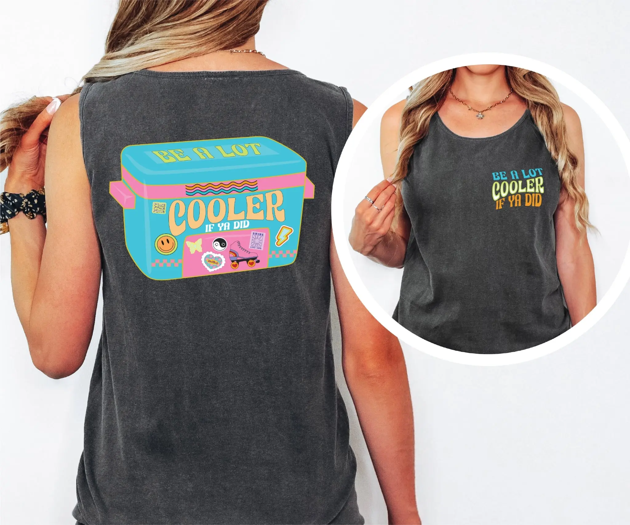 Be A lot Cooler  - Pepper Unisex Comfort Color Graphic Tank Top