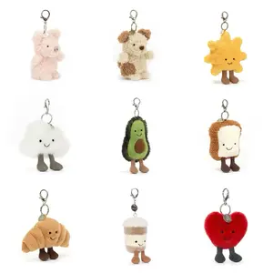 Original Jellycat Plush Keychains – Stuffed Animal Keychains, Cute Animals, Fun Gift Ideas for Kids, Birthdays and Collectors, Keychains