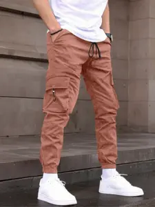 Men's Casual Work Pants, Loose Fit, Waist Drawstring Design, Multiple Pockets, Casual Fitted Pockets, Comfortable Polyester Fabric, All Seasons Wear