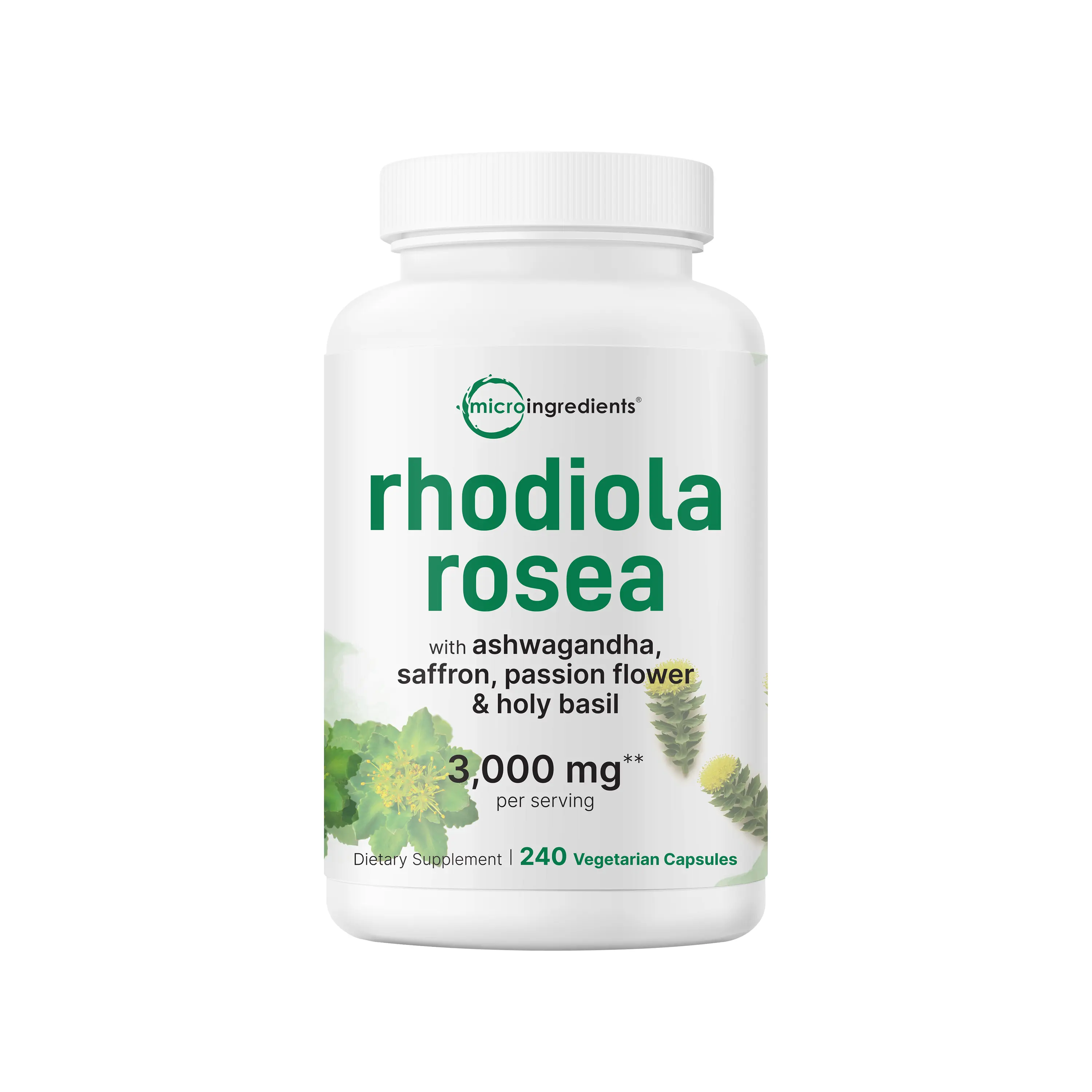 Micro Ingredients Rhodiola Rosea Complex 3000mg, 240 Vegetarian Capsules Micro Ingredients Rhodiola Rosea Complex 3000mg, 240 Vegetarian Capsules