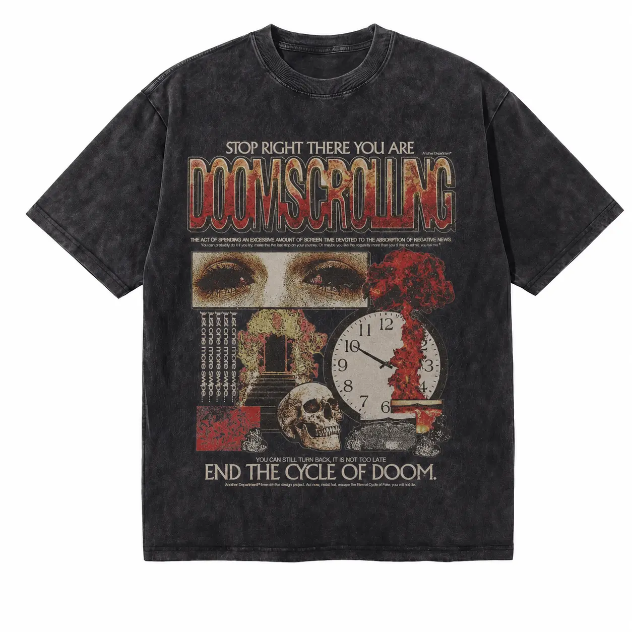 LAWLESSROW Doomscrolling Mental Reflection Vintage Tee