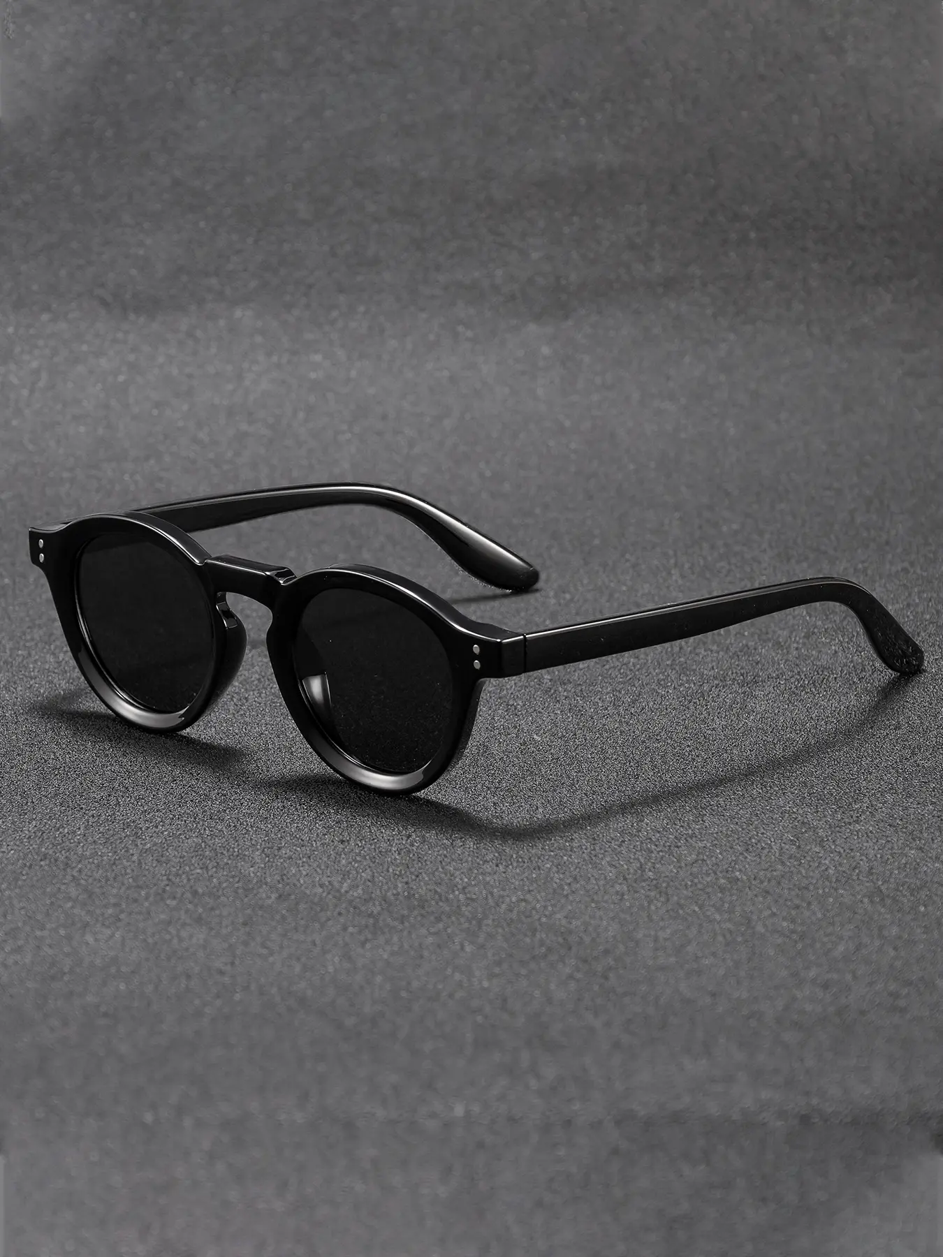 CATERSIDE One Pair With Packaging Classic Round TR90 Material Glasses Simple Elegance Casual style Suitable for Travel, Beach, Driving, Cycling, Music Festivals, and Seaside Weddings