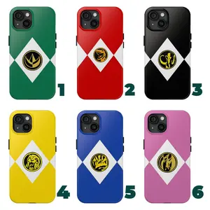 6 styles Trendy 90's Super Hero Tough Phone Case, Power Rangers phone case - Perfect Protection for Iphone 16 15 14 13 Plus Pro Max & SS Plus Ultra