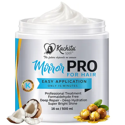 Hair Treatment MirrorPRO Mask Kachita Spell, Super Gloss and Shine Haircare Repair  dry/damaged reduce frizz, Deep Hydration and Manageability