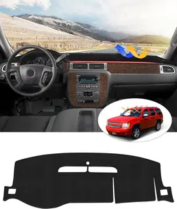KUST Custom Fit Dashboard Cover for 2007-2013 Chevy Silverado & GMC Sierra, Non-Slip Car Interior Accessory, UV Protection, Easy Installation