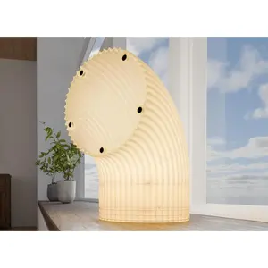 S04 S0L Lamp - Clean Geometry & Layered Depth Sculptural Presence with 40W RGB Smart Bulb for Adaptable Lighting