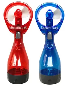 Water Mist Spray Bottle Fan Portable Handheld Mister - Battery Operated (RED &BLUE)