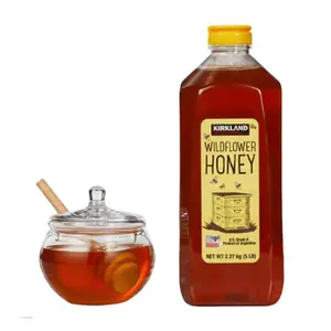 Kirkland Signature Wild Flower Honey 5 lbs Sweet Flavor Pure Honey Certified Organic High-Quality Cooking Sweetener