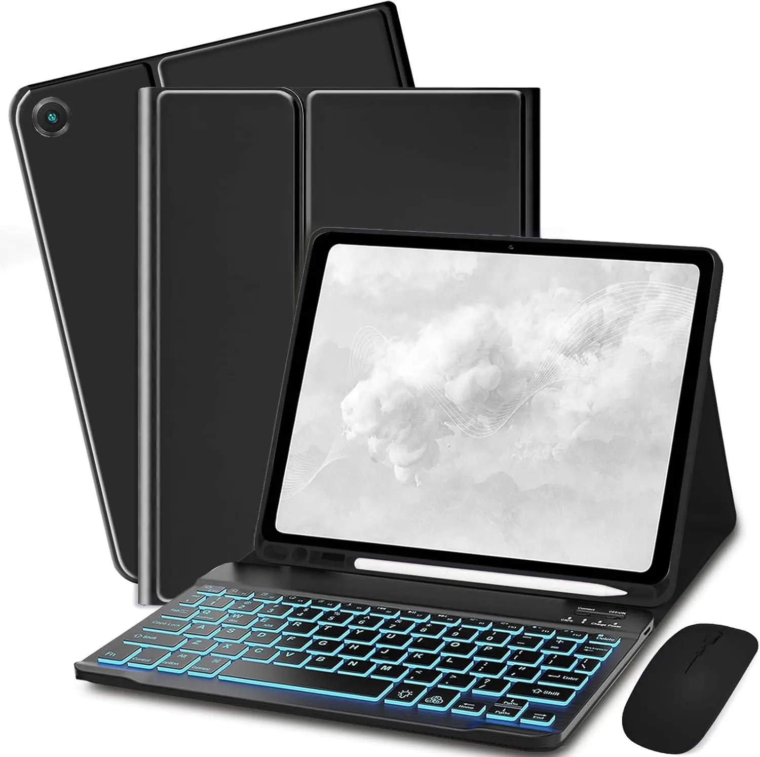 [TABLET CASE] Backlit Keyboard Case with Mouse for Samsung Galaxy Tab A11+ Plus 2025 / A9+ Plus 2023 11 inch, 7 Color Options