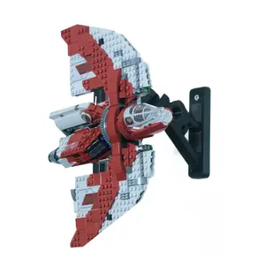Wall Mount for Lego Star Wars Ahsoka Tano’s T-6 Jedi Shuttle (75362) – Secure & Angled Display Bracket, Easy Installation
