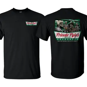 [🍩Graphic Tee]Private Pyle's Jelly Doughnuts Graphic Tee🍩🇺🇸| Patriotic Military T-Shirt, 100% Cotton Unisex Streetwear Top, Soft Breathable Veteran Inspired Graphic Shirt, Outdoor Casual Outfit, Gift for Soldiers & Military Fans