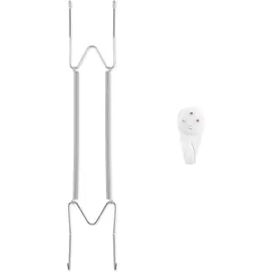 Wall plate hangers suitable for 12–16 inch decorative plates; stainless steel invisible heavy-duty wire plate holder with wall hooks for displaying plates, silver