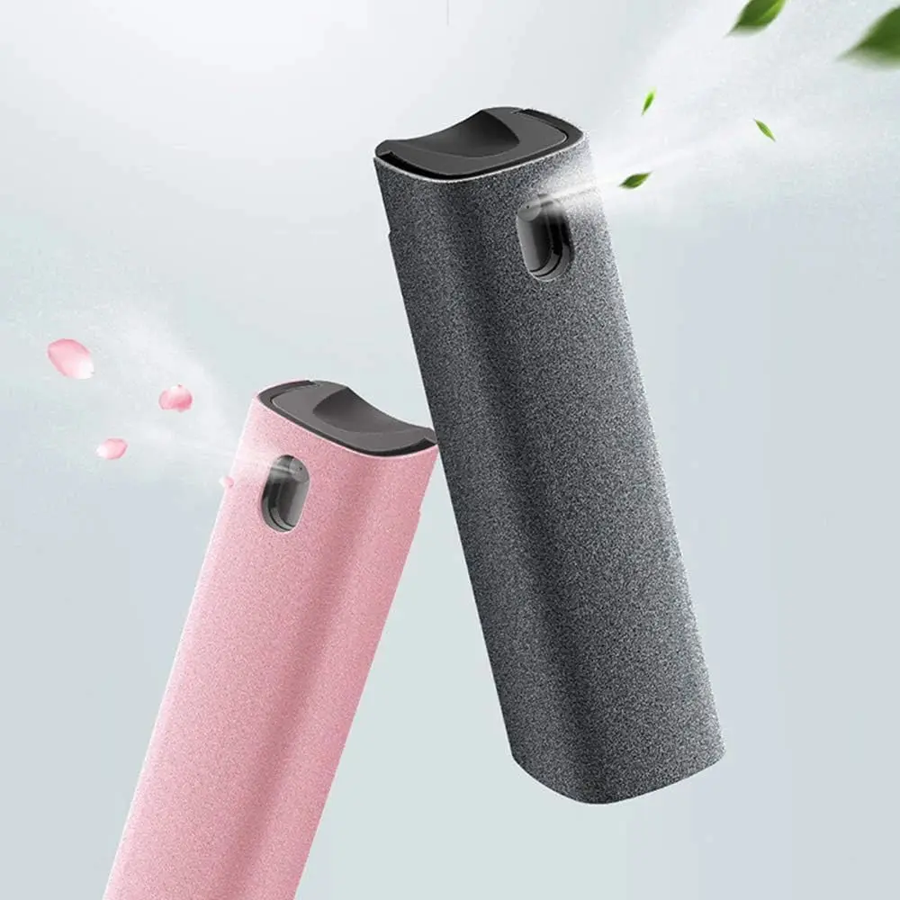 Handheld Screen Cleaner: Two-in-One Spray and Microfiber Cloth for All Devices