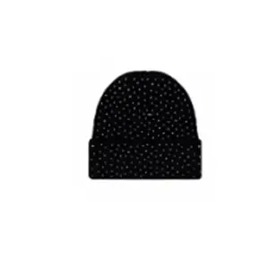 Keonnah Black Rhinestone Beanie