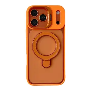 Magnetic Dual-Stand Holder Phone Case for IP 17 Pro Max & 16 Pro Max, TPU Protective Casing with Lens Protector, Secure Fit Tech Accessories for Devices, Enhanced Protection & Convenience