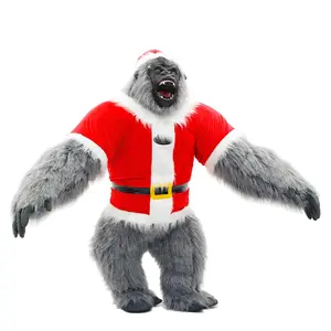 Christmas Inflatable Gorilla Costume for Adults Blow-Up King Kong Funny Costume for Xmas Party Gifts