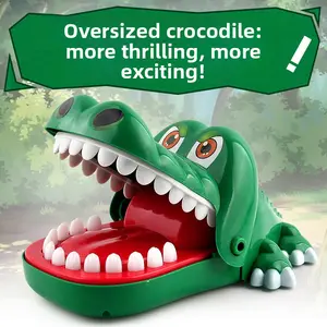 Funny Crocodile Teeth Bite Game, Interactive Family Party Game, Classic Crocodile Dentist Toy for Kids