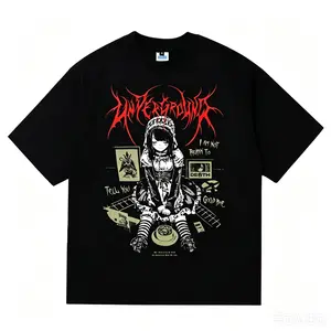 Underground "I Am Not Ready To Death" Anime Girl T-Shirt, Y2K Gothic Style