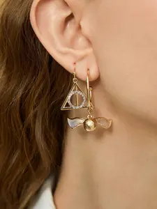 HARRY POTTER X SHEIN 2pairs Geo Rhinestones Earring Set