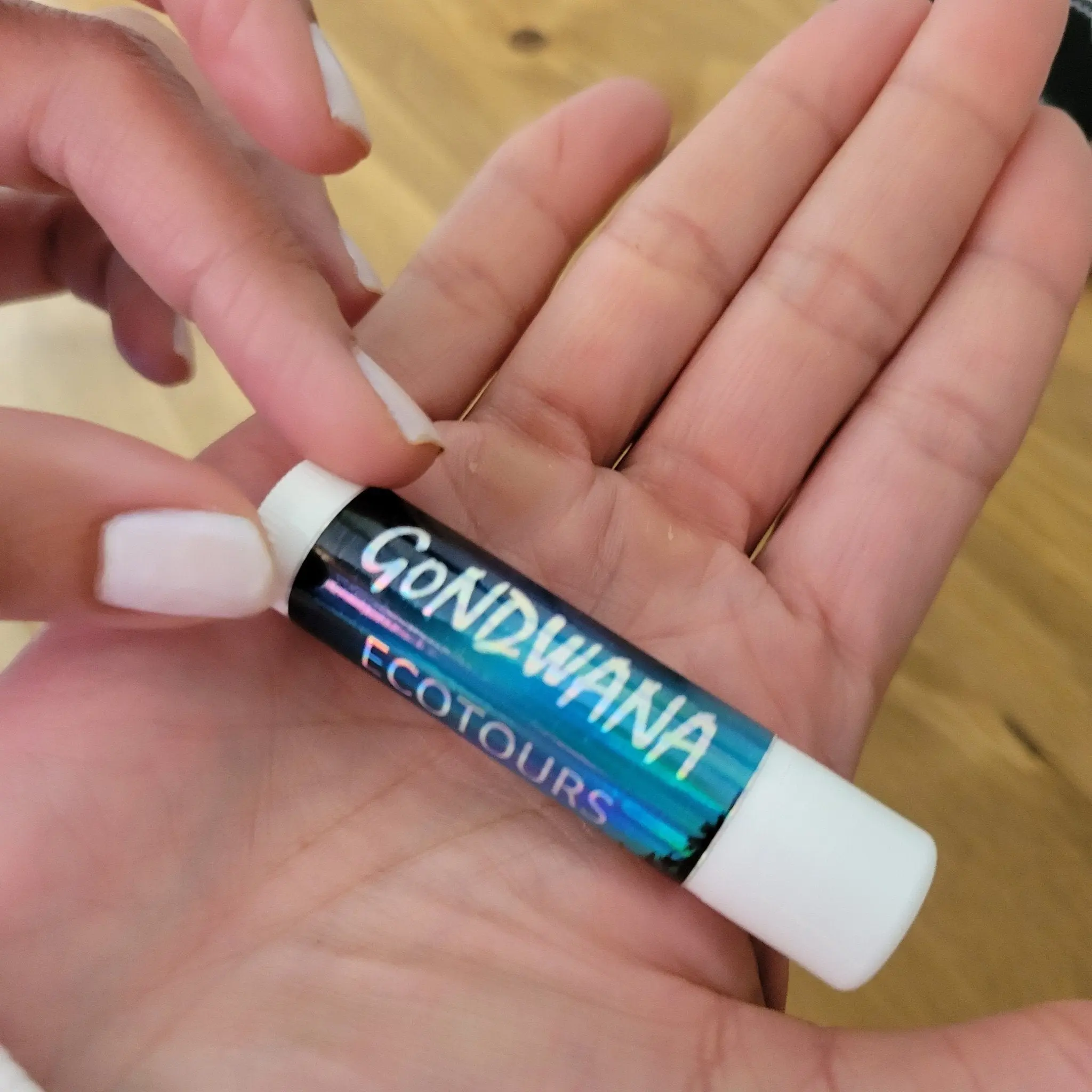 Holographic Customized Lip Balm Labels With Your Logo/Text, Full Color Labels, Waterproof Cosmetic Labels, Personalized Chapstick Labels