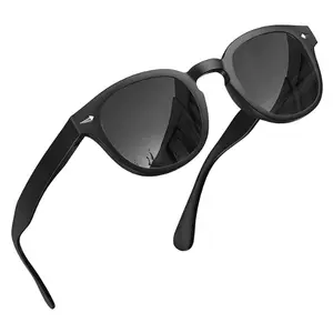 GRINDERPUNCH Polarized Classic Round Sunglasses for Women Men Vintage Style Lightweight Retro Circle Frame Sun Glasses