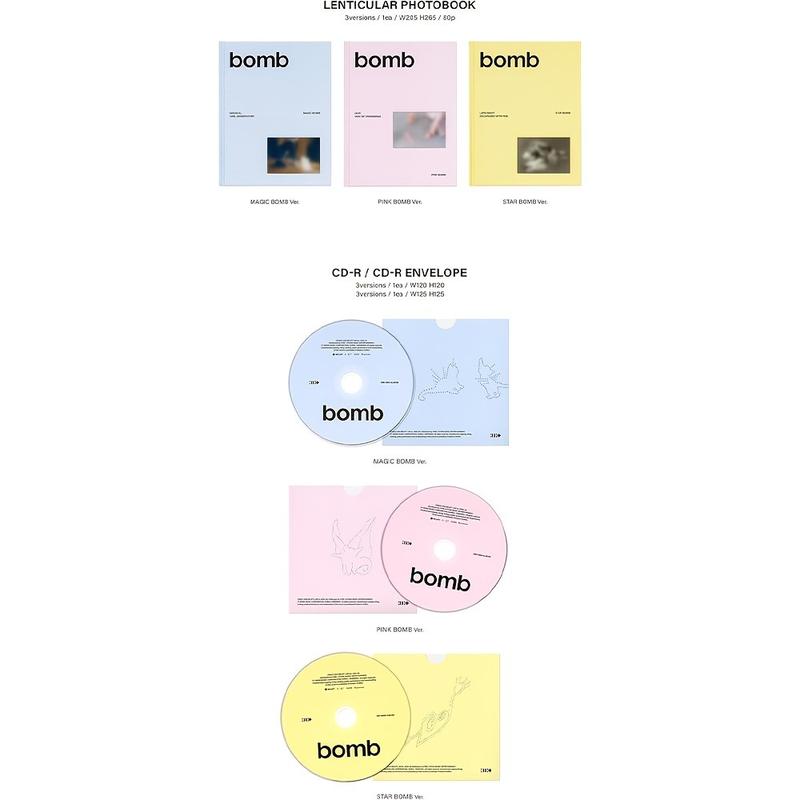 Illit Third Mini Album Card Collection Set, Bomb Version Photo Book + Special Extra Photo Cards, K-Pop Collectible Memorabilia