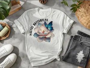 Pastel Butterfly DTF Transfer Sheets – Butterfly Designs for Tees & Gifts