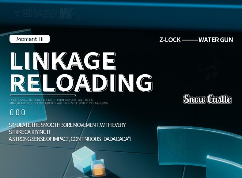 Flood Dragon 2026 New Automatic Electric Water Gun with Large Capacity Powerful Spray Super Long Shooting & Lighting Function USB Charging Cable Durable FlameSpray Toy Gift for Adults & Children