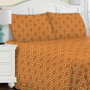 Superior Cotton Flannel Trellis Sheet Set, Caling