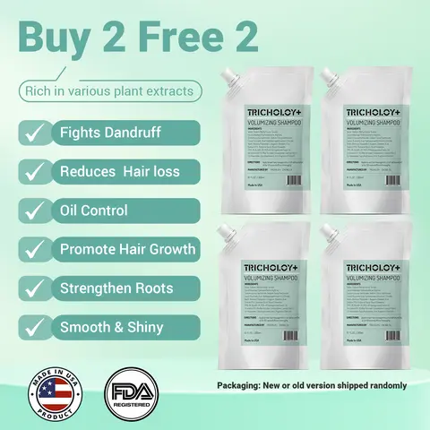 [Buy 2 Get 2 Free] Tricholoy+ Anti-Hair Fall & Less Shedding & Volumizing Shampoo | Biotin, Arginine & Oleanolic Acid | Strengthens Roots | Promotes Hair Growth | Oil Control & Scalp Nourishment | 300ML