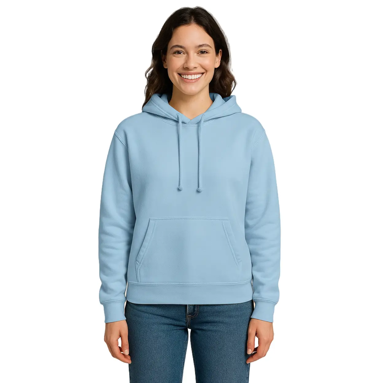 Women's Garment Dyed Hoodie - Vintage Wash Ring Spun Cotton Fleece Pullover Sweatshirt, Unisex Relaxed Fit, Soft Kangaroo Ribbed Pocket, Cozy Everyday Comfort, 10 Colors