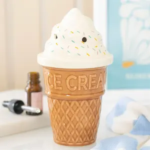 Ice Cream Tealight Wax Warmer - High Quality Wax Warmers for Wax Melts, Compatible with illuminatedbymia Gel Wax Melts, Decorative Wax Warmers for Wax Melts
