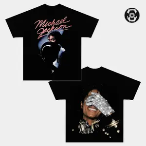 Michael Jackson Graphic T-Shirt, King of Pop Vintage Portrait Tee, MJ Retro Music Shirt, Classic Pop Legend Merch, Iconic Glove Design Tee, 80s 90s Style Streetwear, Unisex Cotton Fan Gift Tee