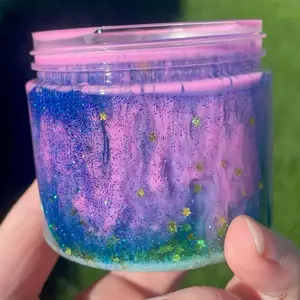 Starry night avalanche textured slime