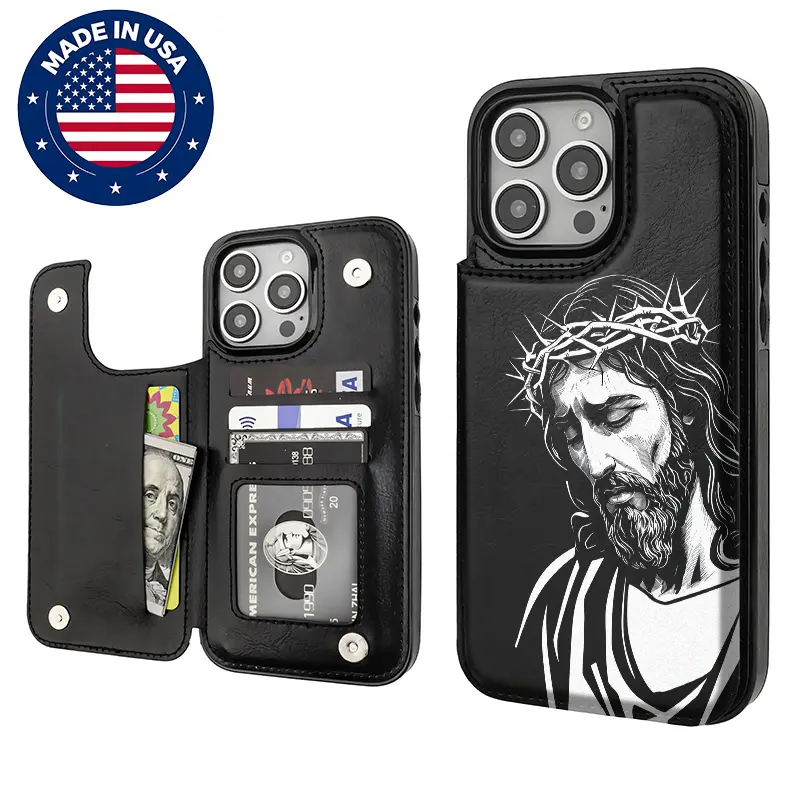 Customizable Patterned Flip TPU PU Leather Card Holder Case with Card Slots - Customizable Phone Protector for iPhone 16/15/14/13/12 Plus Pro Max, Vintage, Anti-Scratch, Drop-Shockproof Mobile Accessory, With Holder, Accessories, Drop Protection