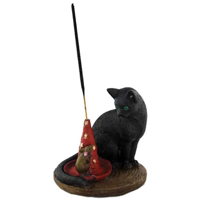 Magical Cat &amp; Mouse Incense Holder — Novelty Stick Incense Burner
