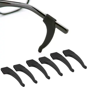3-piece silicone anchor-shaped glasses accessories set: non-slip ear sleeves for glasses, sunglasses, and reading glasses; universal sleeve for glasses arms/temples.