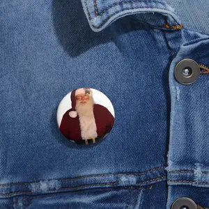 Santa Claus Pin Buttons