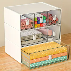 High-end Combination Desktop Storage Box 3-piece Set