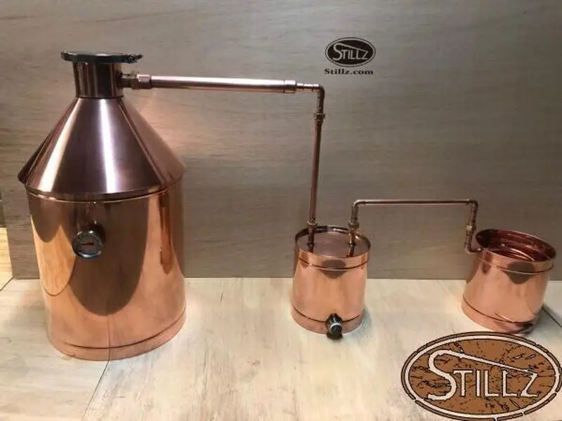 USA-Made 10 Gal Logic Moonshine Still for Distillation & Making Moonshine, 4-Inch (4" Cap), Thumper, Worm & Electric Functionality