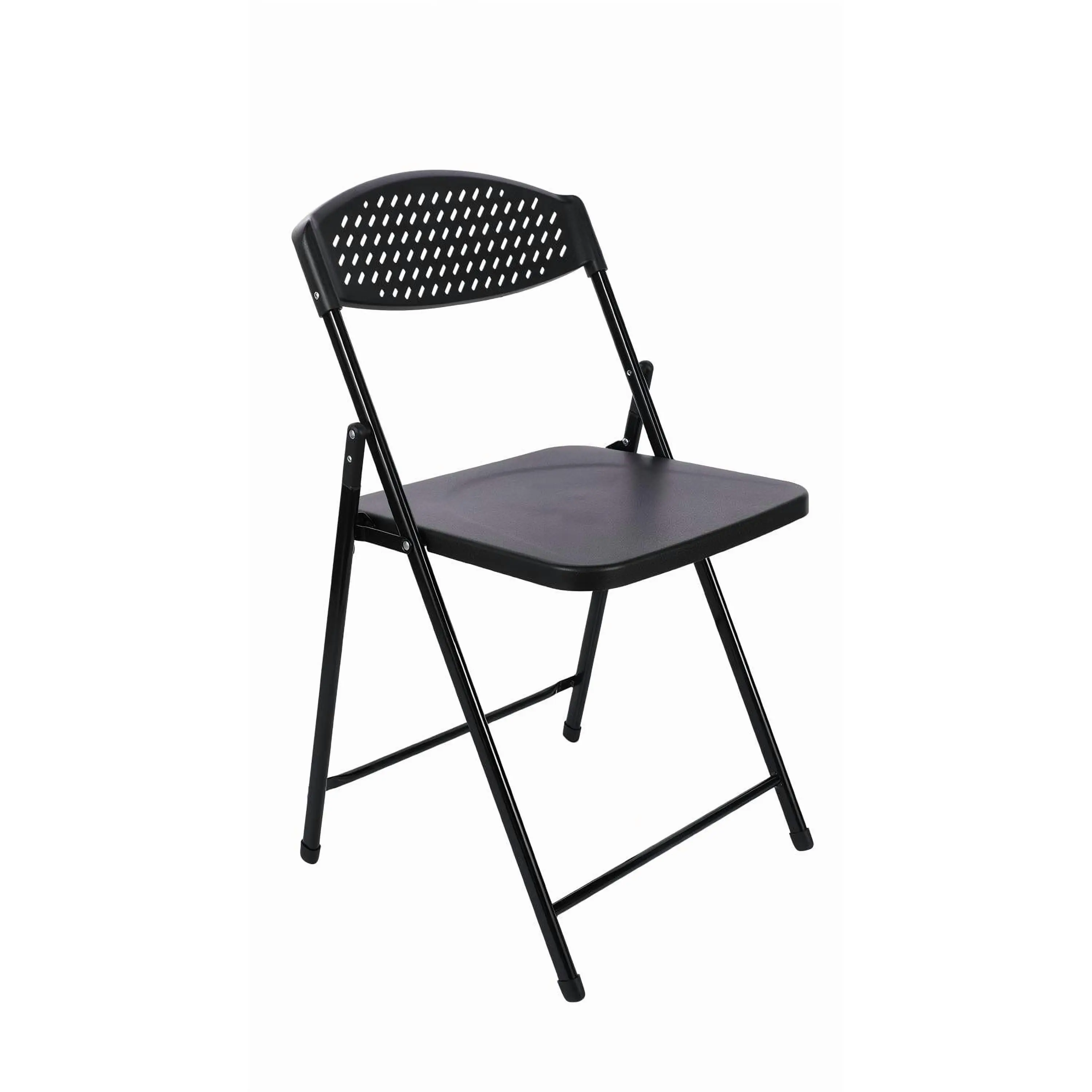 Mainstays Resin Light-Weight Folding Chairs, Black
