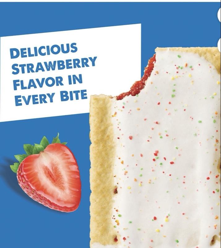 Pop-Tarts Frosted Strawberry Value Pack 48 Toaster Pastries 370 Calories Each