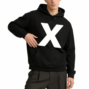 Eye-Catching Letter X Alphabet Bold Monogram Long Sleeve Hoodie