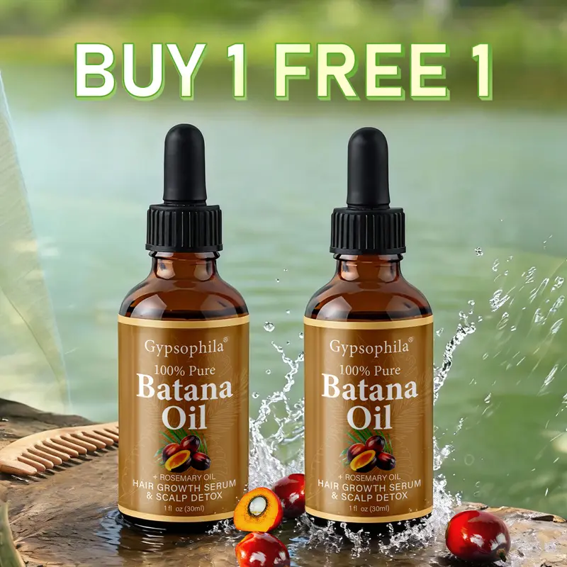 【Buy 1 Get 1 Free】Gypsophila Batana Oil with Rosemary – Hair Growth Support, Scalp Detox & Deep Nourishment (30mL) #Summervibes