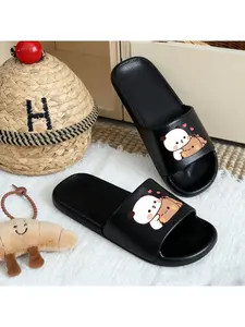 -Bubu Dudu Unisex Breathable and Lightweight Slippers | Stylish Print, Suitable for Home and Outdoor Wear, Non-Slip, Fashionable Beach Shoes, All-Season