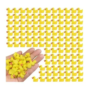 100Pcs Mini Resin Ducks, Tiny Ducks Figurines