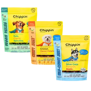 Chippin Protein Starter Pack, Dog Treats made with Sustainable Cricket Protein, USA WIld-Caught Silver Carp Fish, Spirulina, Gut health