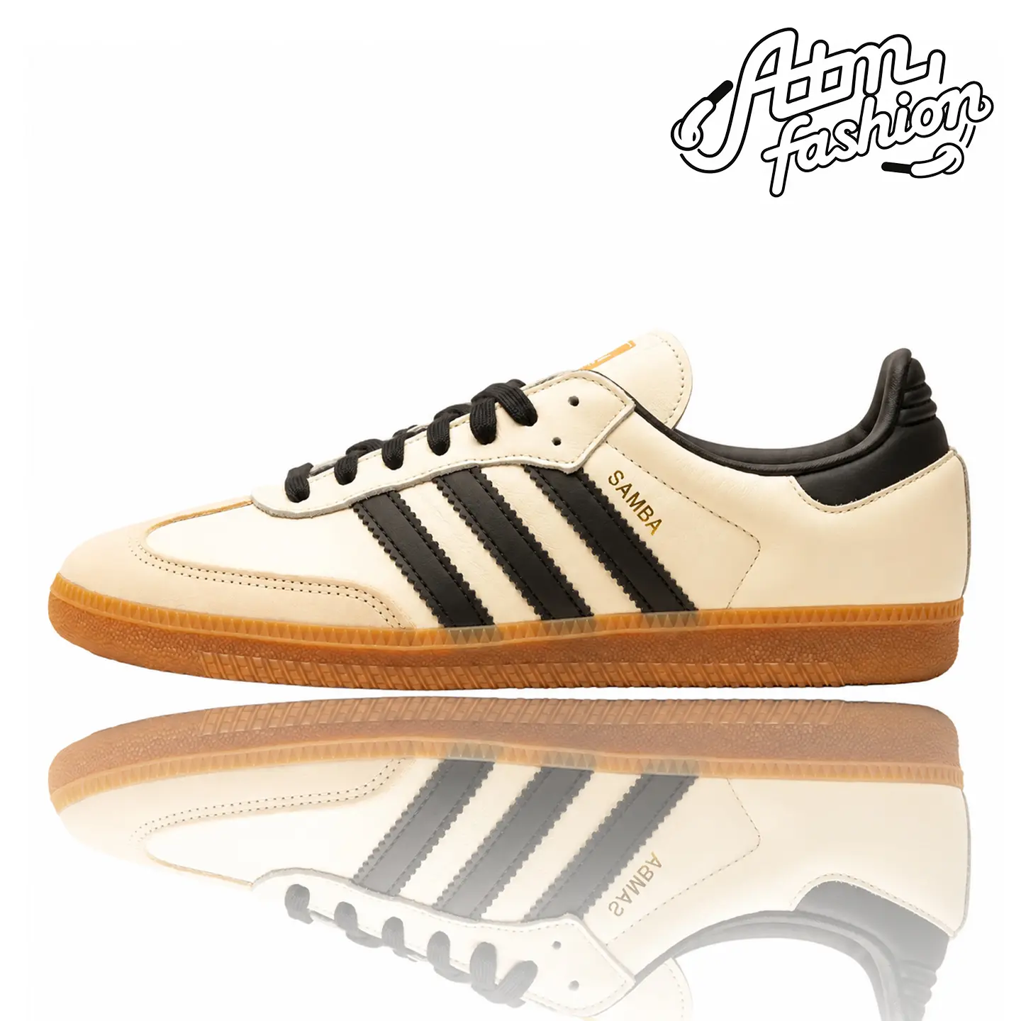 adidas Samba OG Cream White Sand Strata (Women's) Women's Authentic Shoes Footwear Sneaker Trainer Comfortable Walking Fashion Trending Gift