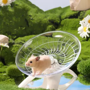 Hamster Running Disc Running Wheel with Bracket Large Silent Sports Running 18cm Supplies Toy Golden Bear Flying Saucer Running Wheel