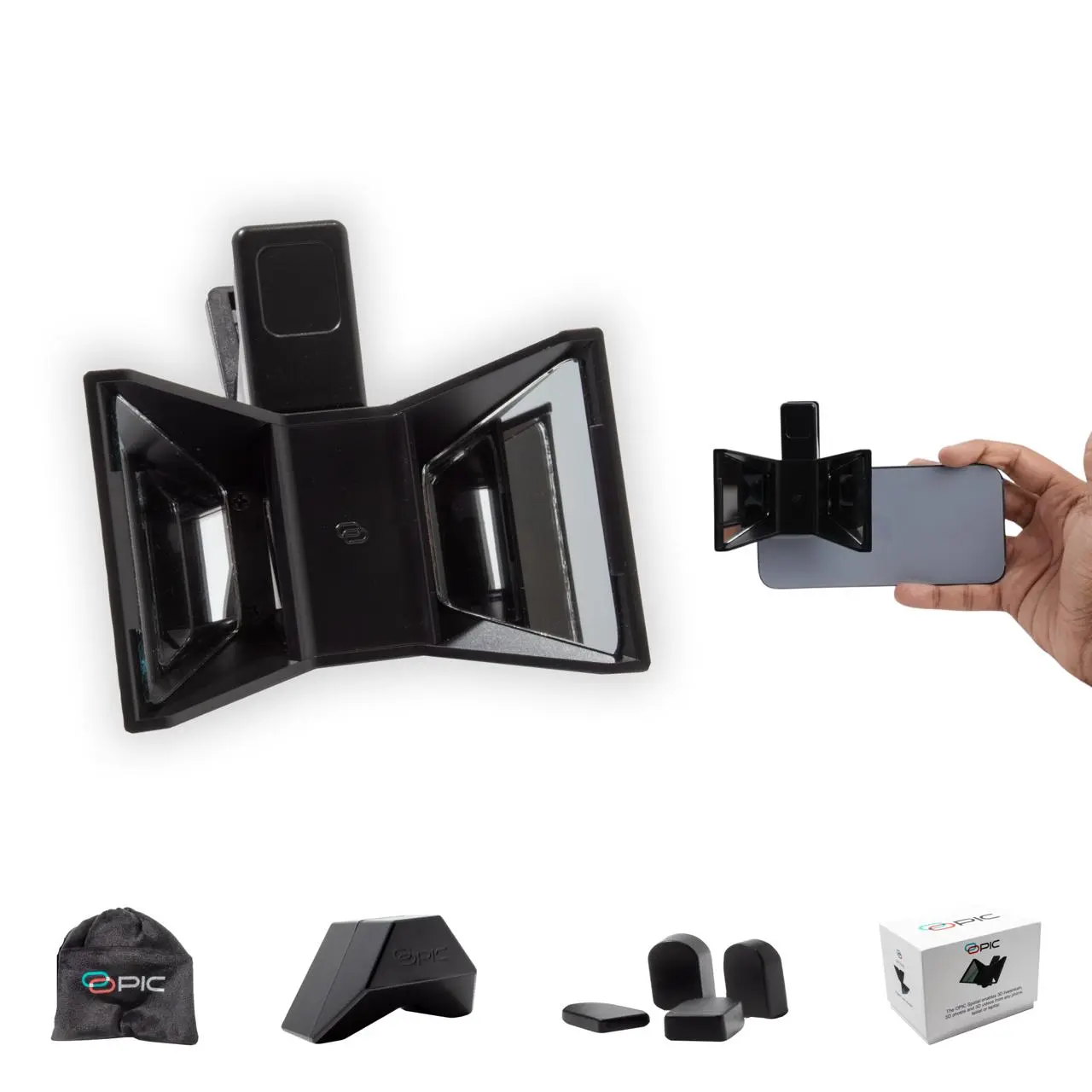 OPIC Spatial 3D Clip - 3D Lens for Spatial Video & VR Content Creators, work with iPhone or smartphone